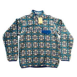 Patagonia Women Lightweight Synchilla SnapT Pullover Snow Beam Pale Periwinkle M